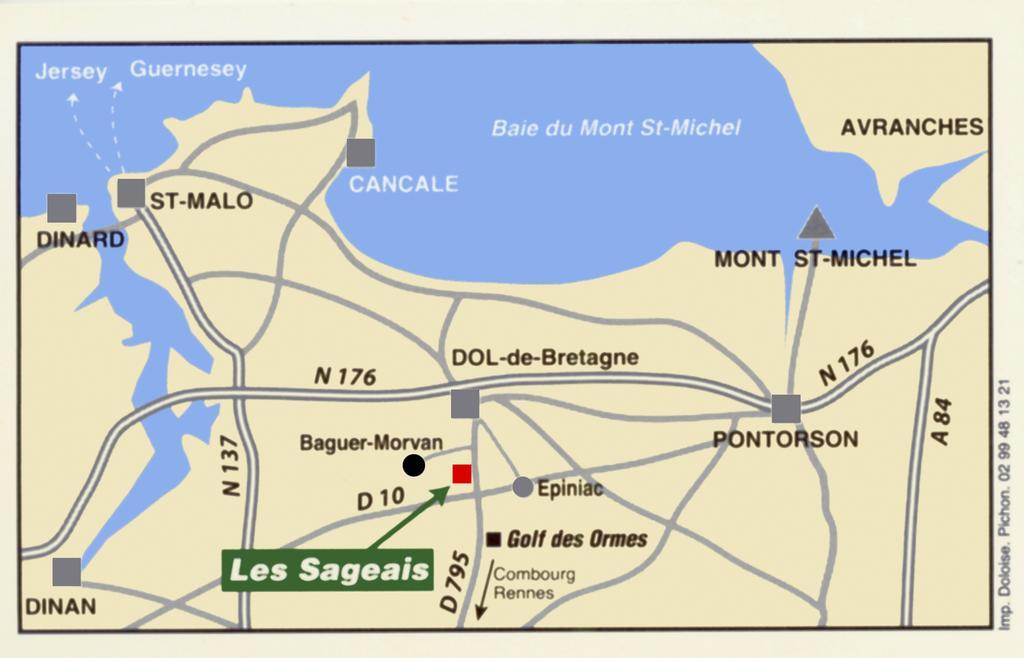 Chambres D'Hotes Les Sageais Baguer-Morvan Luaran gambar